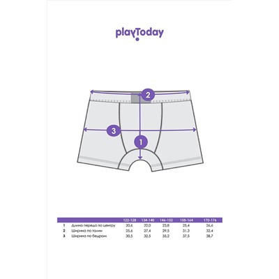 Трусы, 2 шт. PLAYTODAY, 1023305
