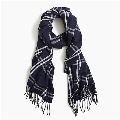 Classic plaid scarf