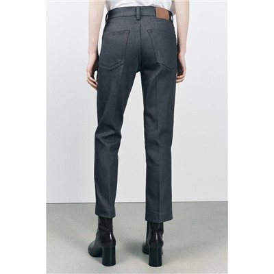 ZW COLLECTION BOOTCUT HIGH-WAIST CROPPED JEANS