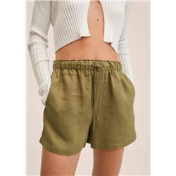 Short 100% lino -  Mujer | MANGO OUTLET Melilla