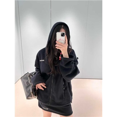 Флисовая кофта с капюшоном   🩷  Экспорт MI*U MI*U