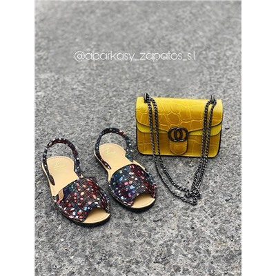 AB.Zapatos · 320-95 · azul+AB.Z · Pelle · 22-36 (490) ocra