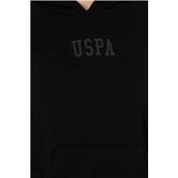 Kadın Siyah Kapüşonlu Basic Sweatshirt