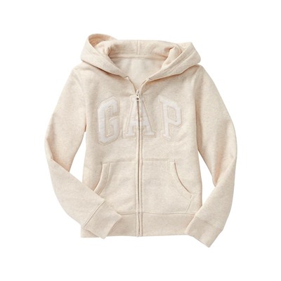 Kids Gap Logo Zip Hoodie In Fleece
