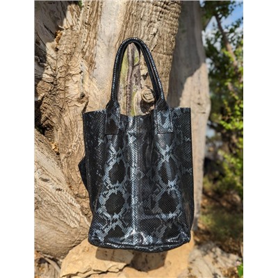 PELLE - Shopper PITON NEGRO АКЦИЯ