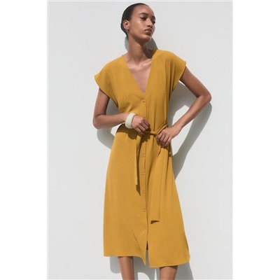 FLOWING DRESS WITH BELT