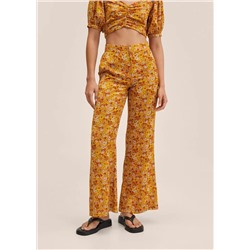 Pantalón wideleg estampado -  Mujer | MANGO OUTLET Melilla