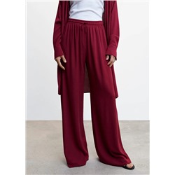 Pantalón fluido cintura elástica -  Mujer | MANGO OUTLET Melilla