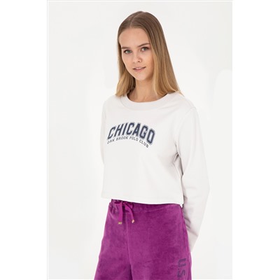 Kadın Taş Bisiklet Yaka Sweatshirt
