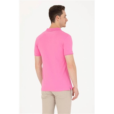 Erkek Pembe Basic Tişört