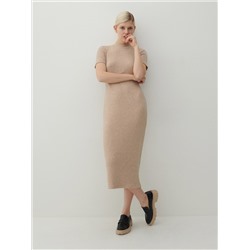 Kleid aus Rippstrickjersey