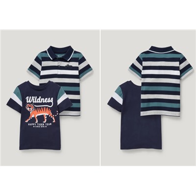 Set - Poloshirt und Kurzarmshirt - 2 teilig