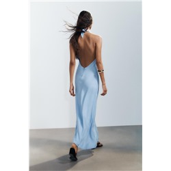 FLOWING HALTER DRESS