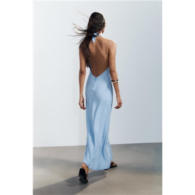 FLOWING HALTER DRESS