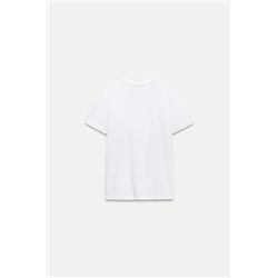 COTTON T-SHIRT WITH ENZYME FINISH