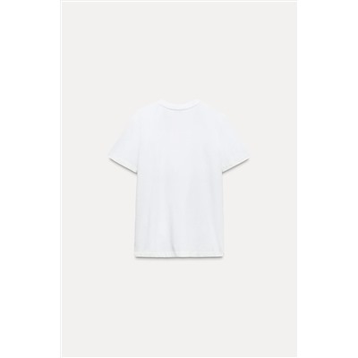 COTTON T-SHIRT WITH ENZYME FINISH