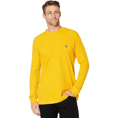 U.S. POLO ASSN. Long Sleeve Crew Neck Solid Thermal Shirt