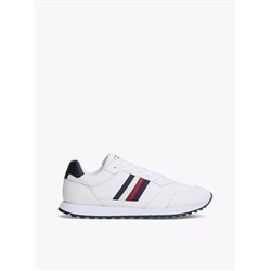 Signature Stripe Leather-Mix Sneaker