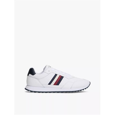 Signature Stripe Leather-Mix Sneaker