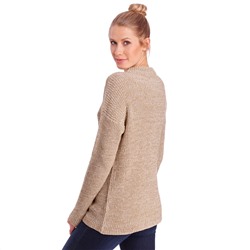 Damen Strickpullover mit Stehkragen