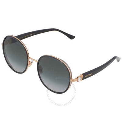 JIMMY CHOO  Grey Gradient Round Ladies Sunglasses