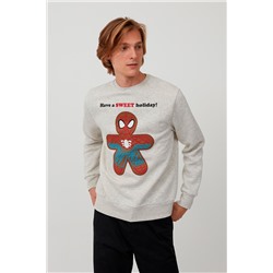 Sudadera Spider-Man Los Vengadores Marvel - Gris claro jaspeado y marrón