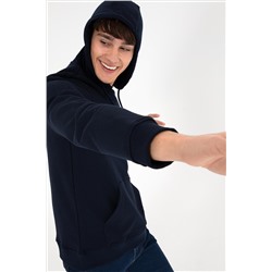 Erkek Lacivert Basic Sweatshirt