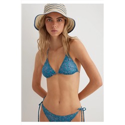 Mavi, Desenli Üçgen Bikini Üstü 1912591-71463