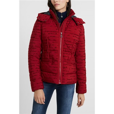 Chaqueta corta slim escrita