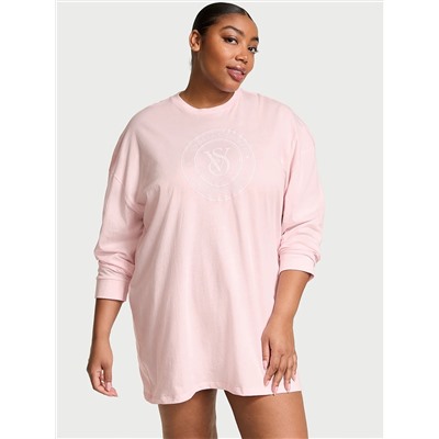 100% Cotton Long-Sleeve Sleep Tee