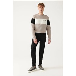 Avva Erkek Siyah Düz Yıkama Esnek Ekstra Slim Fit Dar Kesim Jean Pantolon B003503