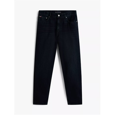 Black Wash Tapered Relaxed Jean