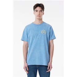 Lee, Regular Fit Normal Kesim Bisiklet Yaka %100 Pamuk Indigo Erkek T-shirt