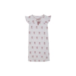 Camisón corto "maternity" blanco estampado floral