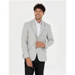 Açık Gri Slim Fit Ceket