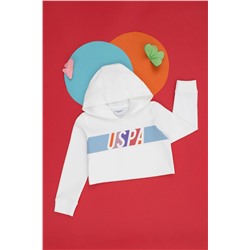 Çocuk Ekru Kapüşonlu Sweatshirt