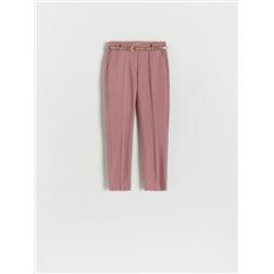 Zigarettenhose mit Gürtel