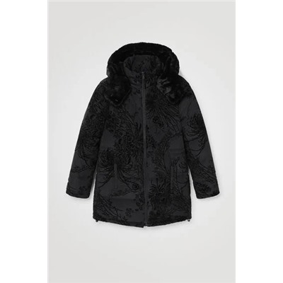 Chaqueta slim acolchada capucha