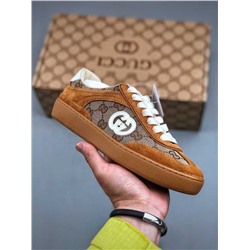 Кроссовки Gucc*i Interlocking G Suede Sneaker серии G74 140225