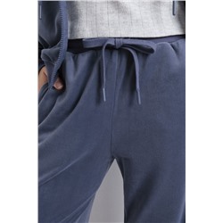 Pantalón terciopelo suave azul