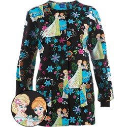 Cherokee Tooniforms Frozen Fever Warm-Up Scrub Jacket