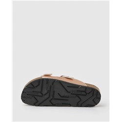 Pepe Jeans Sandalias planas de mujer con cierre de doble hebilla y plantilla de corcho