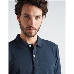 Piquet Polo, Men, Dark Blue