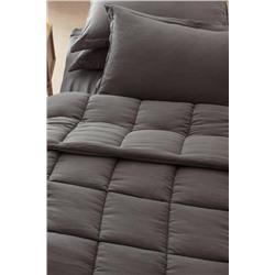 Mona Tek Kişilik Comforter Set - Antrasit
