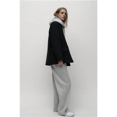 STRAIGHT PLUSH TROUSERS