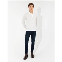 Ekru Slim Fit Sweatshirt