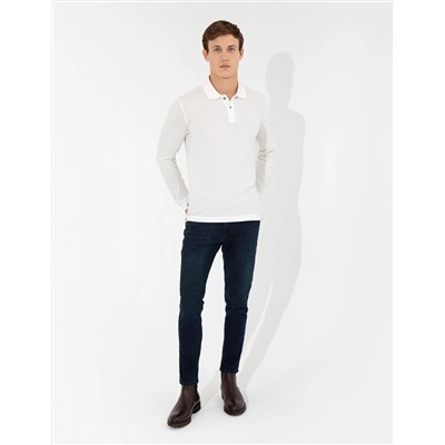 Ekru Slim Fit Sweatshirt