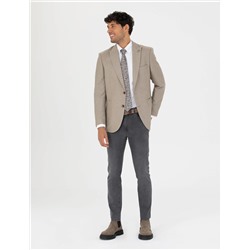 Bej Ekstra Slim Fit Blazer  Ceket
