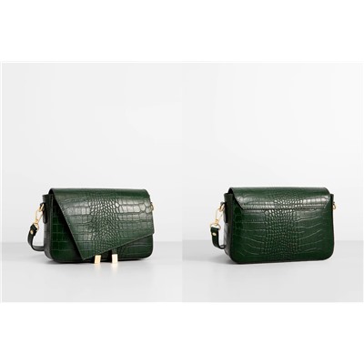 Bandolera de piel Aela Verde