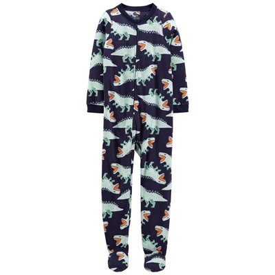 1-Piece Animals Fleece Footie PJs